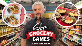 FLAVORTOWN REPLAY Competitors Make a Spicy Special  Guys Grocery Games  Food Network [upl. by Sonitnatsnoc]