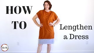 How to Lengthen a Dress That is Too Short [upl. by Yekim]