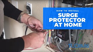 How To Install A Whole House Surge Protector  TL Davis Electric amp Design [upl. by Nolat504]