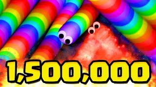 SLITHERIO 1500000 WORLD RECORD SPECIAL Slitherio Team Gameplay [upl. by Tolkan]