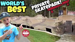 Riding The Worlds BEST Backyard Skatepark [upl. by Corvese]