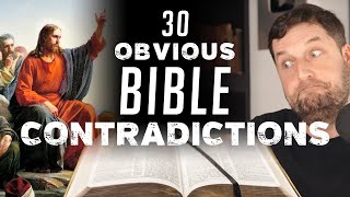 30 Obvious Bible Contradictions [upl. by Nowad]