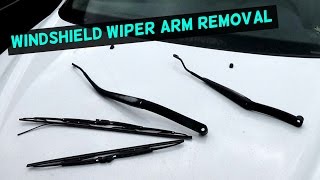 HOW TO REMOVE WINDSHIELD WIPER ARM ON A CAR [upl. by Najar]