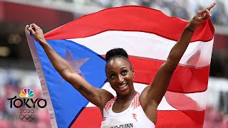 Jasmine CamachoQuinns historic 100m hurdles victory With Replays  Tokyo Olympics  NBC Sports [upl. by Chantal]