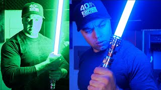 Leias Lightsaber Episode 9 Unboxing and Review  Korbanth Sabers [upl. by Alakam454]