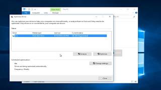 How To Optimize and Defragment Any Drive In Windows 10 [upl. by Eornom]