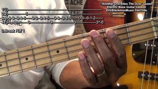 How To Play QUEEN Another One Bites The Dust On Bass Guitar BASS GUITAR LESSONS [upl. by Laved]