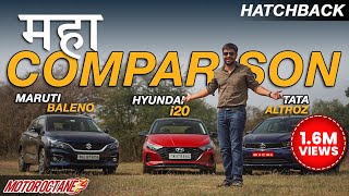 2022 Maruti Baleno vs Tata ALTROZ vs Hyundai i20  MAHA COMPARISON [upl. by Tarryn]