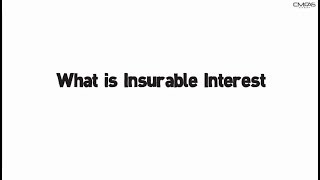 Insurable Interest by CMFAS Academy CMFAScomsg [upl. by Eirhtug186]