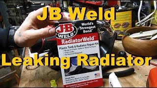 RADIATOR FIX  JB Weld Radiator Repair Kit [upl. by Oiratno]