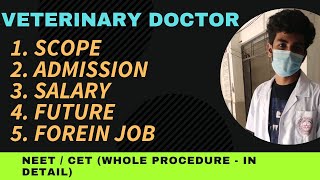 Veterinary Doctor  course admission cutoff scope job sallary abroad opportunities 🔥 [upl. by Schluter]