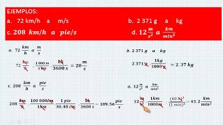 CONVERSIONES DE UNIDADES DEL SISTEMA INTERNACIONAL  EJERCICIOS [upl. by Blossom]