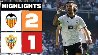 VALENCIA CF 2  1 UD ALMERÍA  RESUMEN LALIGA EA SPORTS [upl. by Palla]