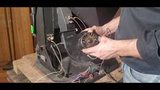 Stove Distribution Fan Convection Blower Cleaning amp Replacement [upl. by Kellie644]