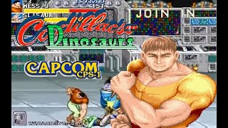 CPS1Cadillacs amp Dinosaurs Arcade  Mess OBradovich Hardest No Death Playthrough [upl. by Cutcliffe]