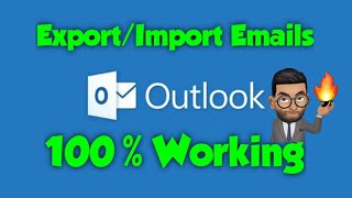 How to Export and import Emails with the help of outlook [upl. by Oderf349]