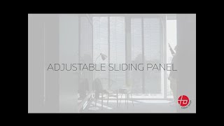 Adjustable Sliding Panel Blinds  GoDear Design [upl. by Sirovat973]