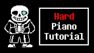 sans from Undertale  Piano Tutorial [upl. by Aicillyhp]