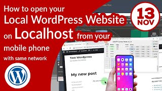 How To Access Your Localhost Website Running With XAMPP From Another Devices Like Android Phone [upl. by Biamonte825]