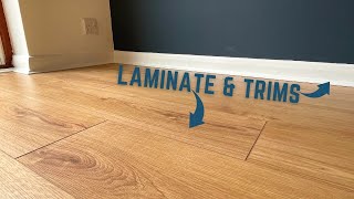 Laying Laminate Flooring amp Attaching Trims [upl. by Amber]