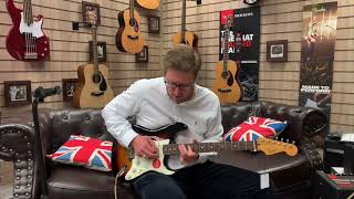 Squier Classic Vibe 60s Stratocaster Demonstration With James From Rimmers Music [upl. by Anailuy]