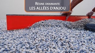 Résine drainante  LES ALLEES DANJOU [upl. by Steffie643]