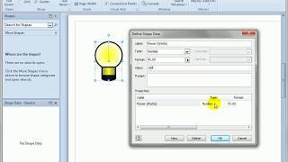 72 Creating Visio Shape Data Fields [upl. by Darton]