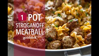 OnePot Meatball Stroganoff [upl. by Westley]