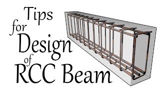 Tips for Design of RCC Beam  Civil Engineering Videos [upl. by Hgalehs]