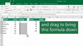 How to use the IFS function in Microsoft Excel [upl. by Michon]