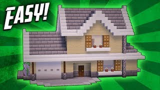 Minecraft How To Build A Suburban House Tutorial [upl. by Polk]