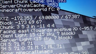 How to see your coordinates in minecraft java or windows 10 edition 2020 [upl. by Namyl644]