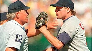 Roger Clemens ejected from playoff game 1990 [upl. by Akcirret573]