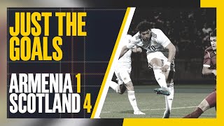 JUST THE GOALS  Armenia 14 Scotland  UEFA Nations League [upl. by Essenaj]