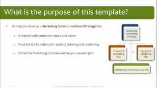 Marketing Communications Plan Template [upl. by Anders457]