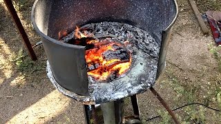 How To Build A Coal Forge  Simple Homemade Blacksmiths Forge [upl. by Adias]