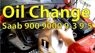 How to Saab 900 9000 93 95 Oil Change  Trionic Seven [upl. by Rehportsirhc86]