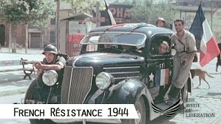 French Résistance in 1944 in color and HD [upl. by Ardnosal]