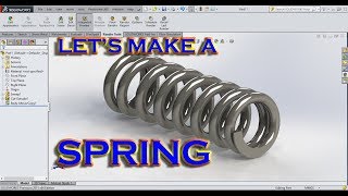 SPRING IN SOLIDWORKS [upl. by Gnilrets]