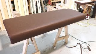 HOW TO UPHOLSTER A SEAT BENCH  ALO Upholstery [upl. by Gannes]