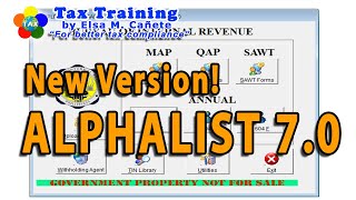 How to Download Data Entry Validate and Submit in the BIR Alphalist version 70 [upl. by Nosredna]