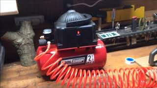 Tool Shop 2 Gallon Air Compressor Review [upl. by Ihab835]