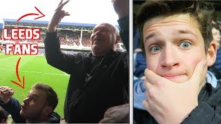 LEEDS FANS KICK OFF IN HOME END  QPR vs Leeds United Vlog [upl. by Trula]