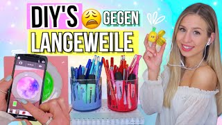 DIYs gegen LANGEWEILE 30 😑 einfache DIY Ideen für Zuhause ✨ gegen Langeweile [upl. by Bolling863]