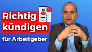 Richtig kündigen  So gehts für Arbeitgeber [upl. by Elrebmik524]