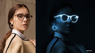 Glow in the Dark Portrait Effect Photoshop Tutorial [upl. by Cagle]