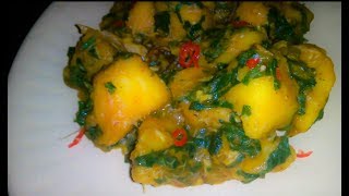 HOW TO MAKE SIMPLE NIGERIAN YAM PORRIDGE  IGBO STYLE [upl. by Aible]