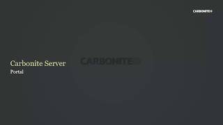 Carbonite Server Portal [upl. by Lativa]