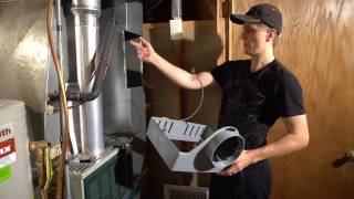 Aprilaire 600M Humidifier Installation Walkthrough [upl. by Breger]