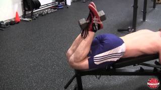 How To Dumbbell Hamstring Curl [upl. by Ainegul522]